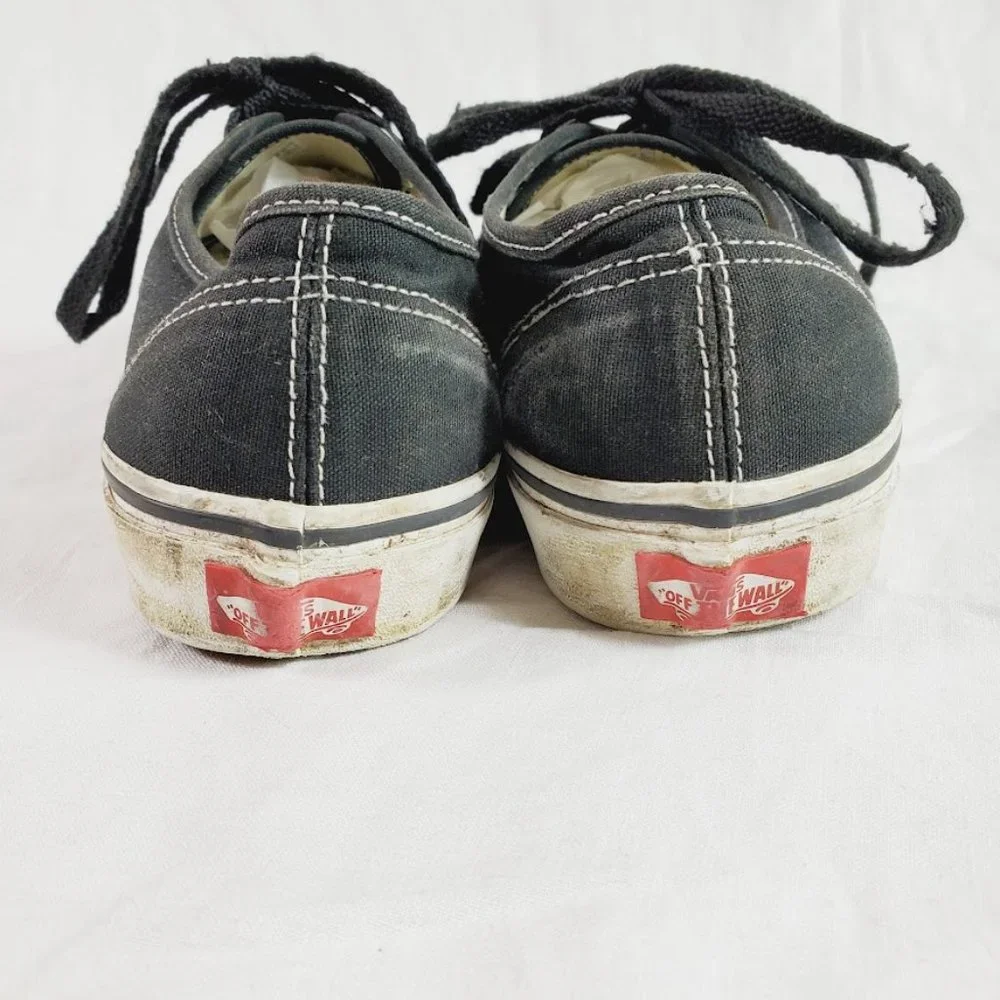 VANS Skateboarding Heavily Worn Trashed Beaters Size 7 Black - Picture 3 of 6